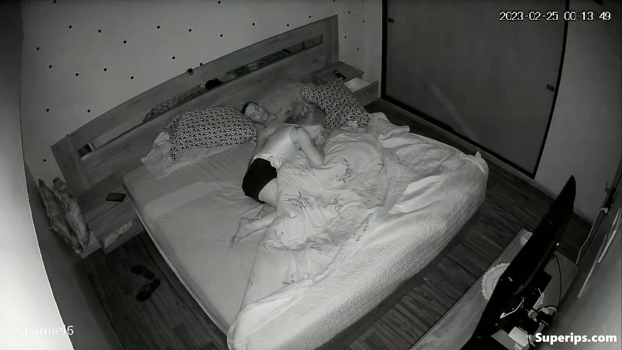 IPCAM – Brunette woman gives a blowjob to her husband
