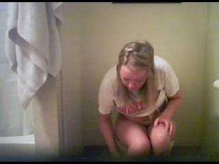 GF Unaware Pissing on the Toilet B4 Shower 1 of Many