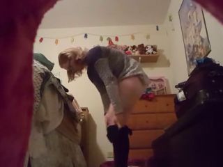 19 Years Old Changing In Bedroom