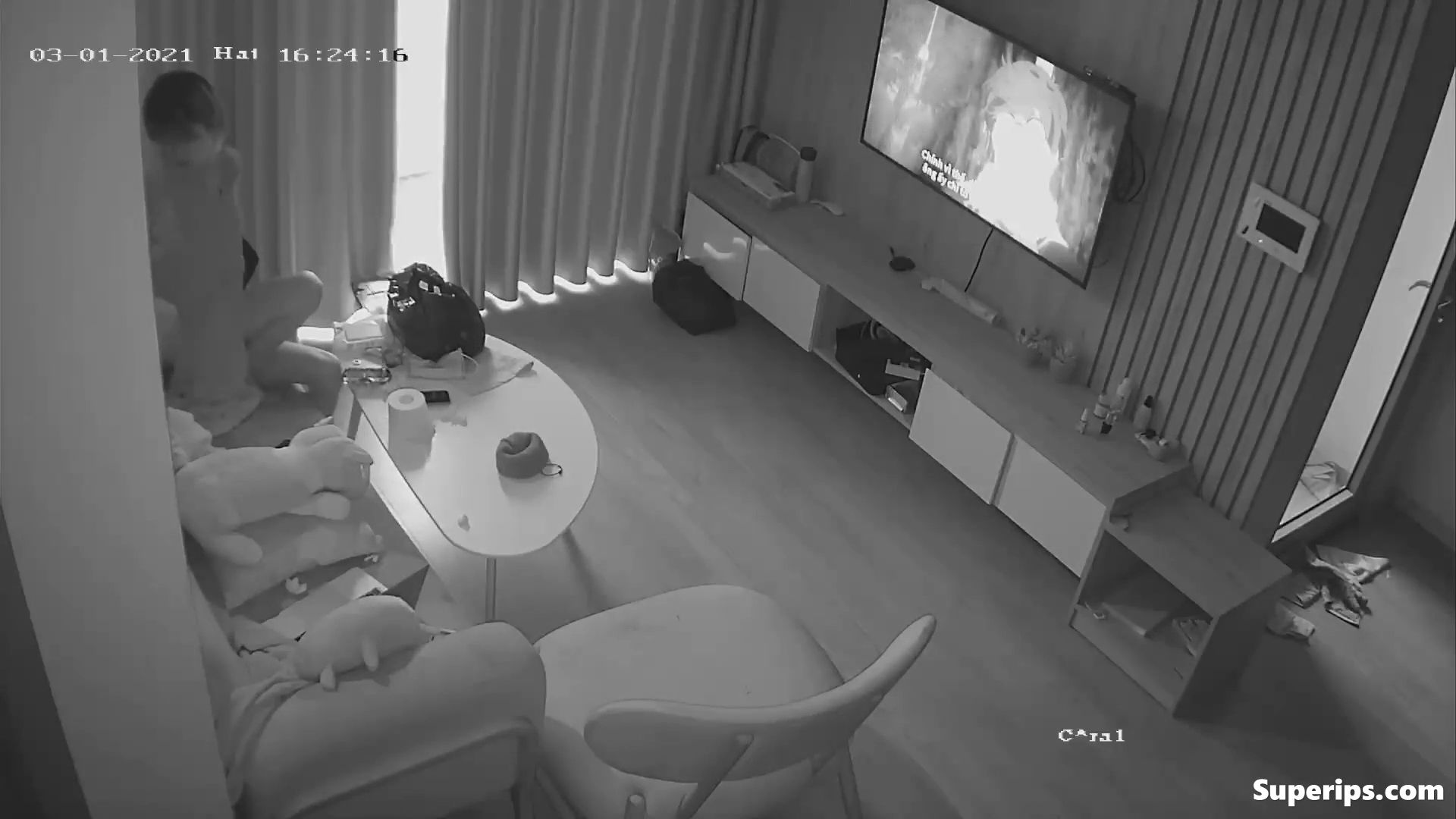 IPCAM – Japanese couple fucks while watching hentai
