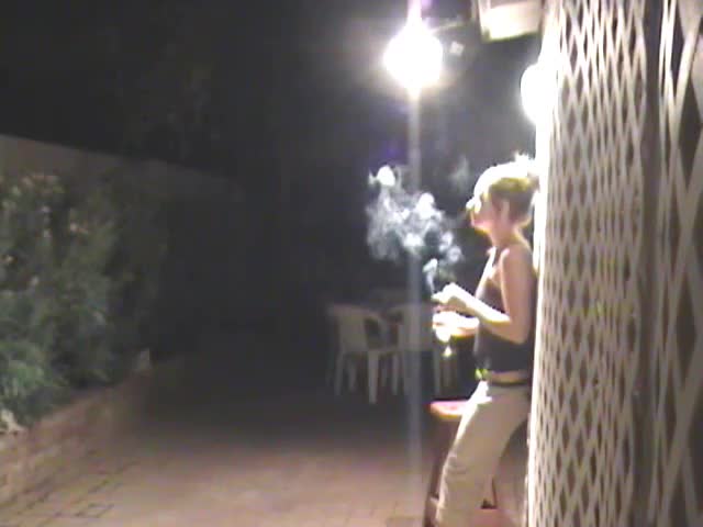 Smoke Break 12 Abigail Smokes