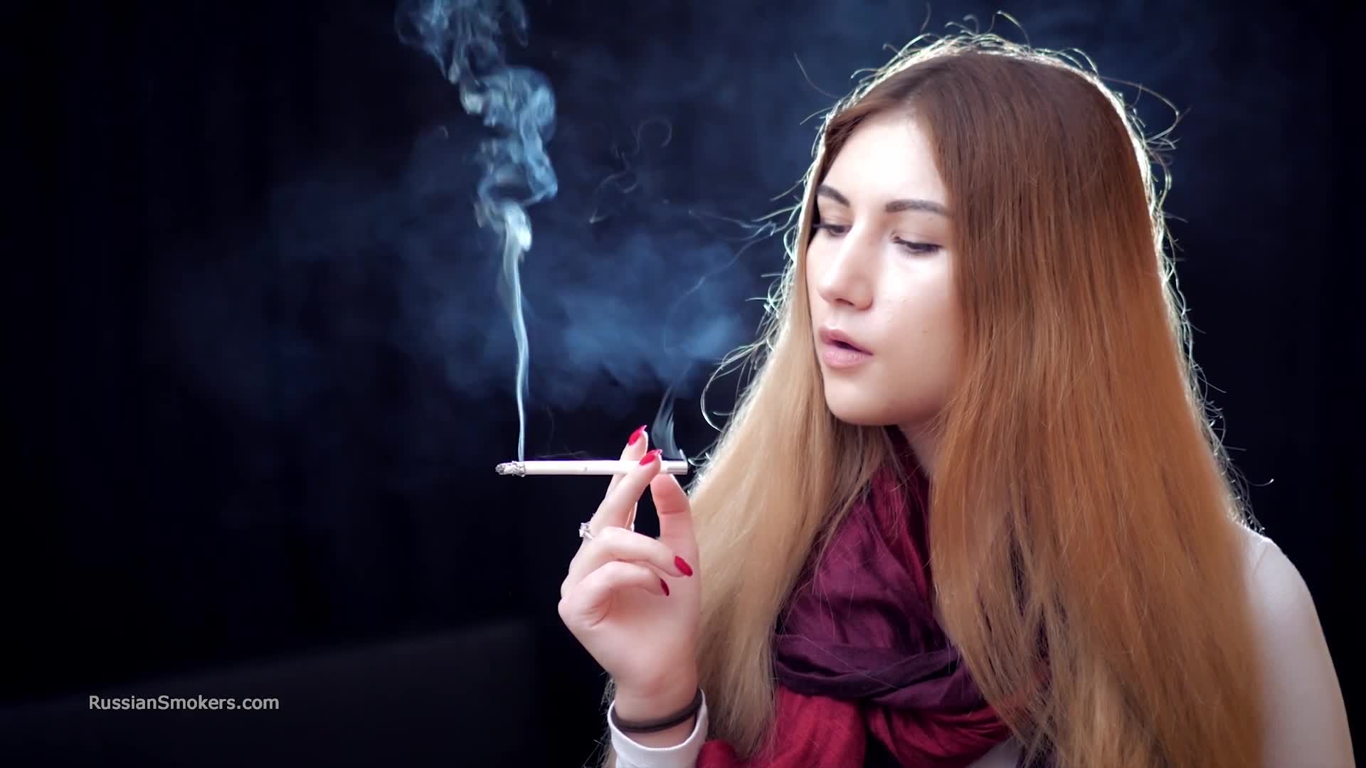 Mysterious girl Valya on camera with a 120mm RussianSmokers
