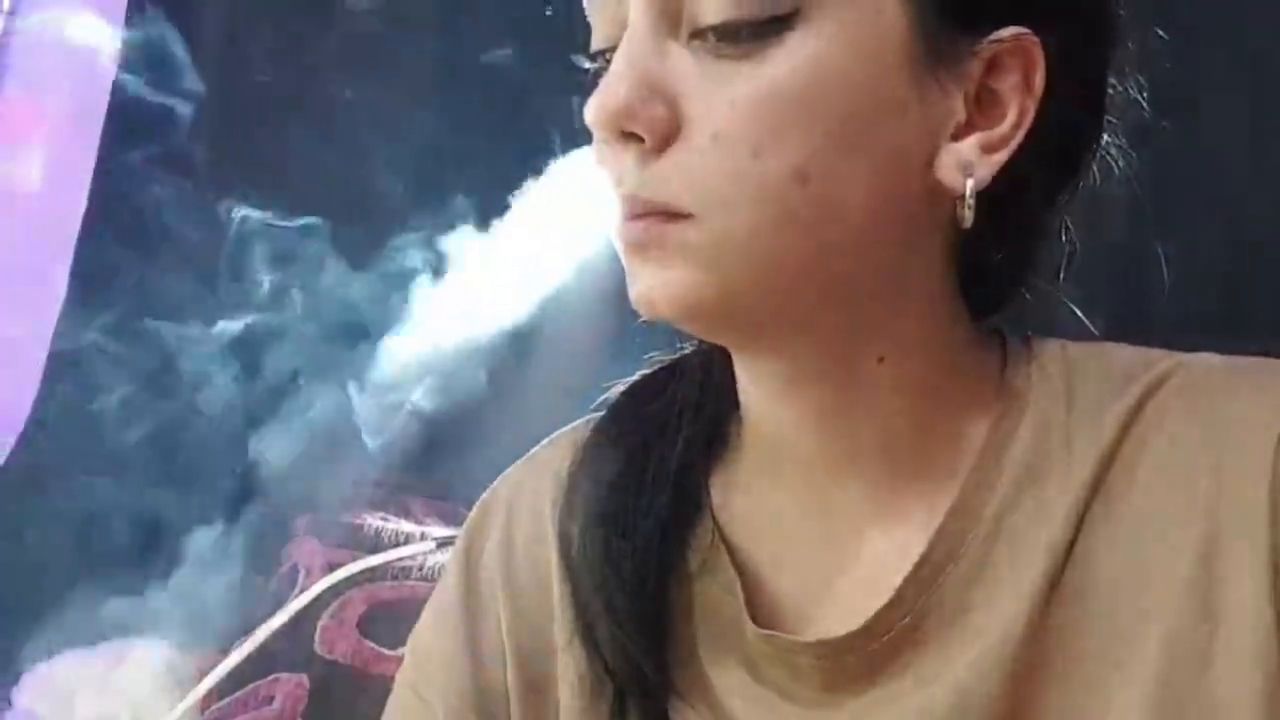 Nose Exhales Smoking Andy