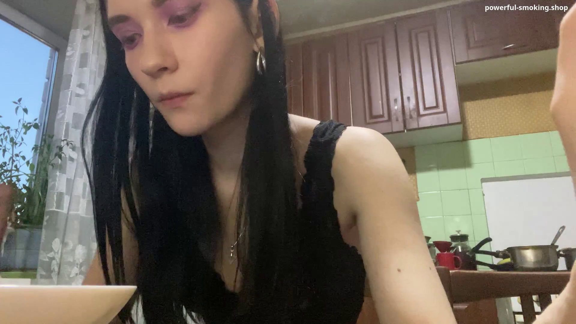 Eva is a Sexy Smoking Master Chef
