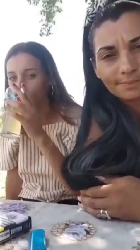 Mother and Daughter Smokers