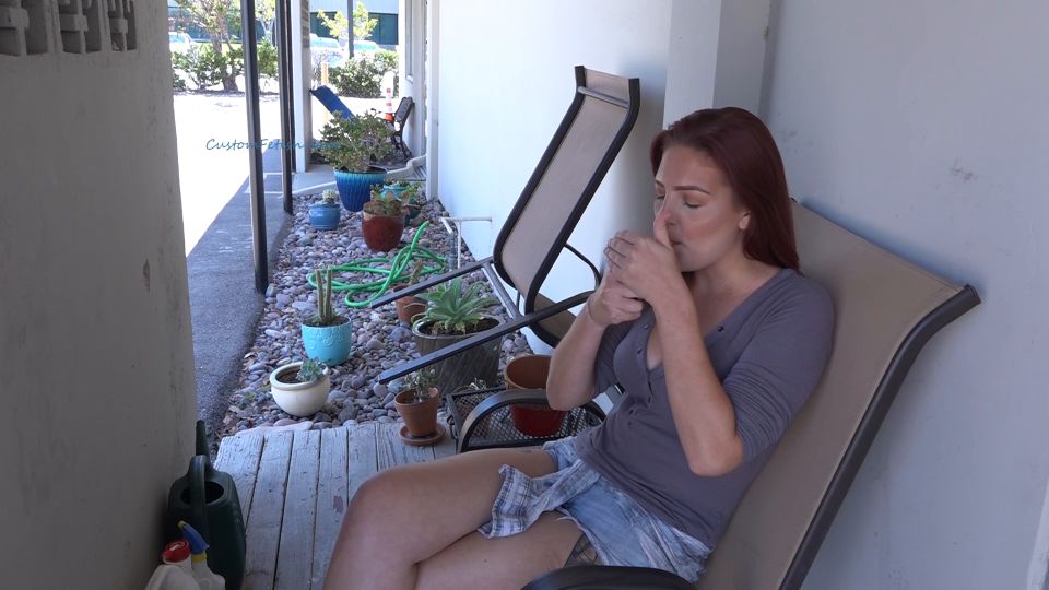 Elyria Smokes After Shoot is Over Custom Fetish Shoots