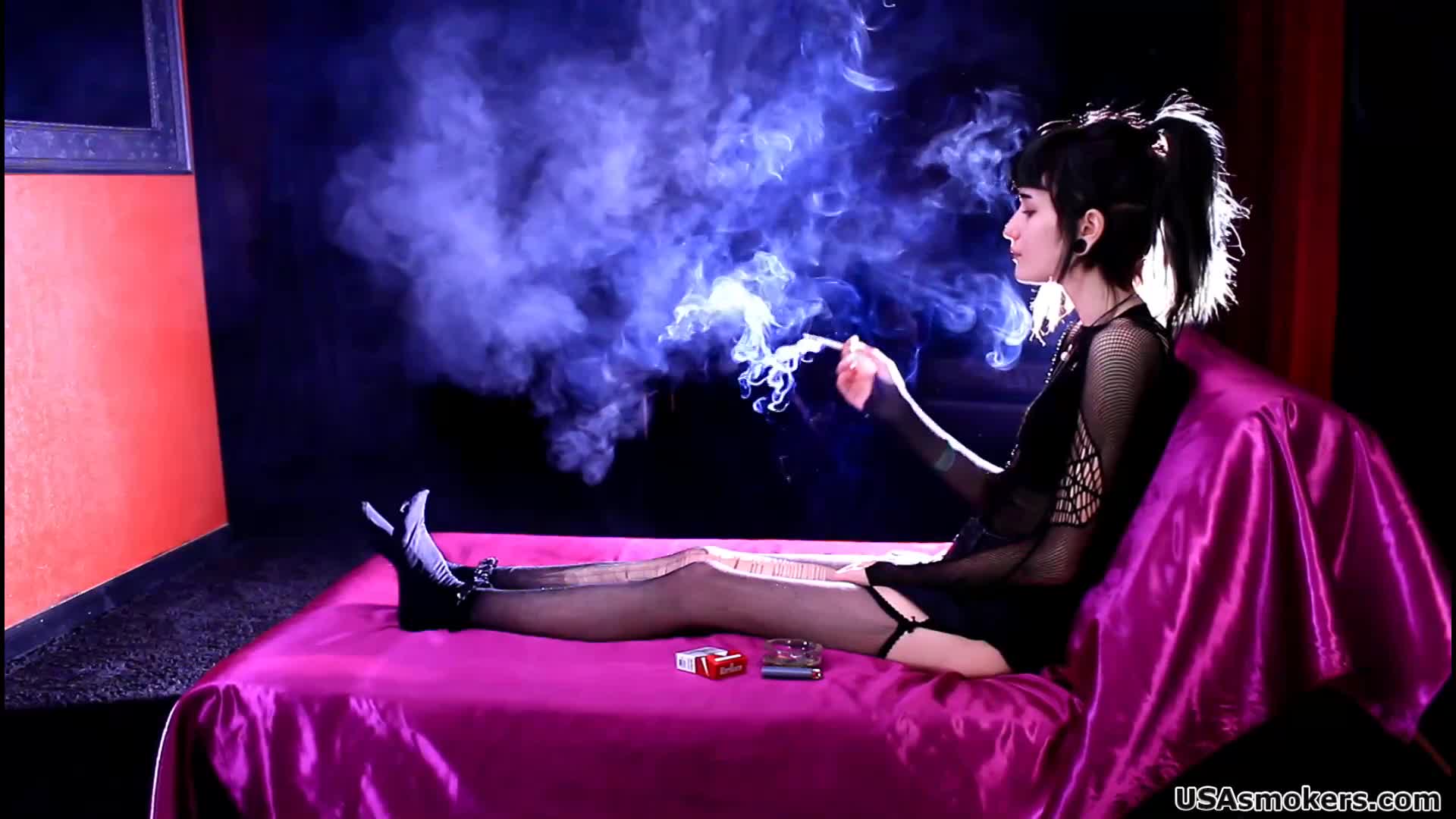 Evangeline Cute Heavy Smoker