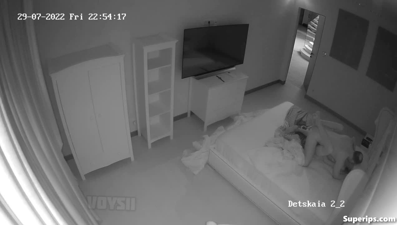 IPCAM – Rich Slavic couple fucks in the dark