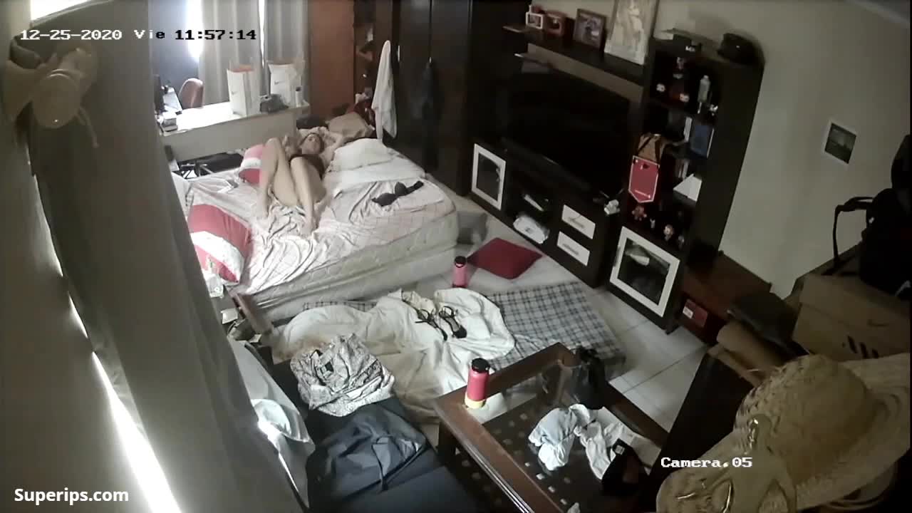 IPCAM – Spanish couple is having sex in their bedroom