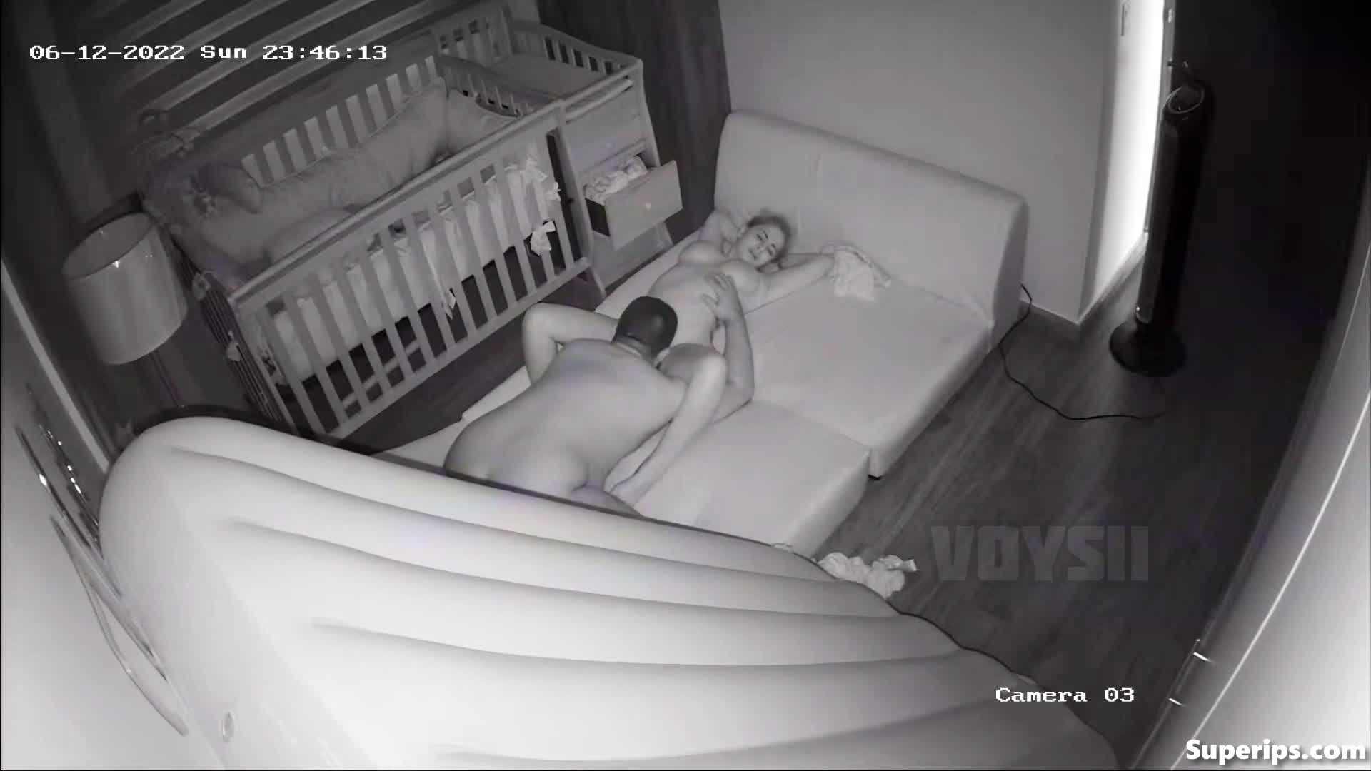 IPCAM – Mature Hispanic couple fucks at night