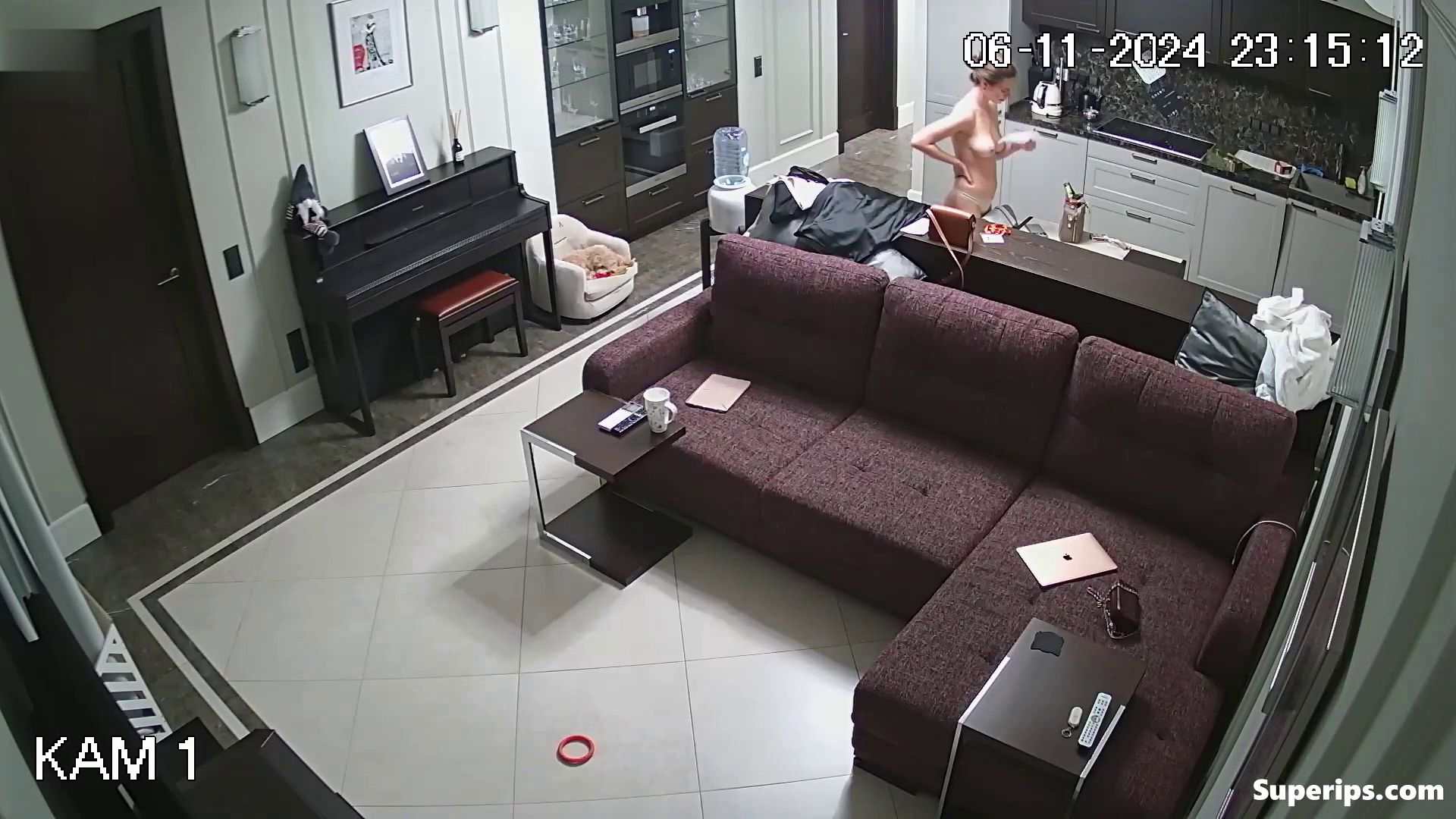 IPCAM – Ukrainian busty girl is naked on the couch
