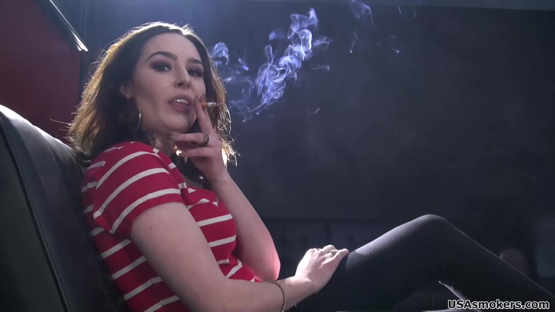 Bree Sexy Smoking Babysitter
