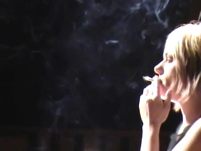 Smoke Break 17 Abigail Smokes