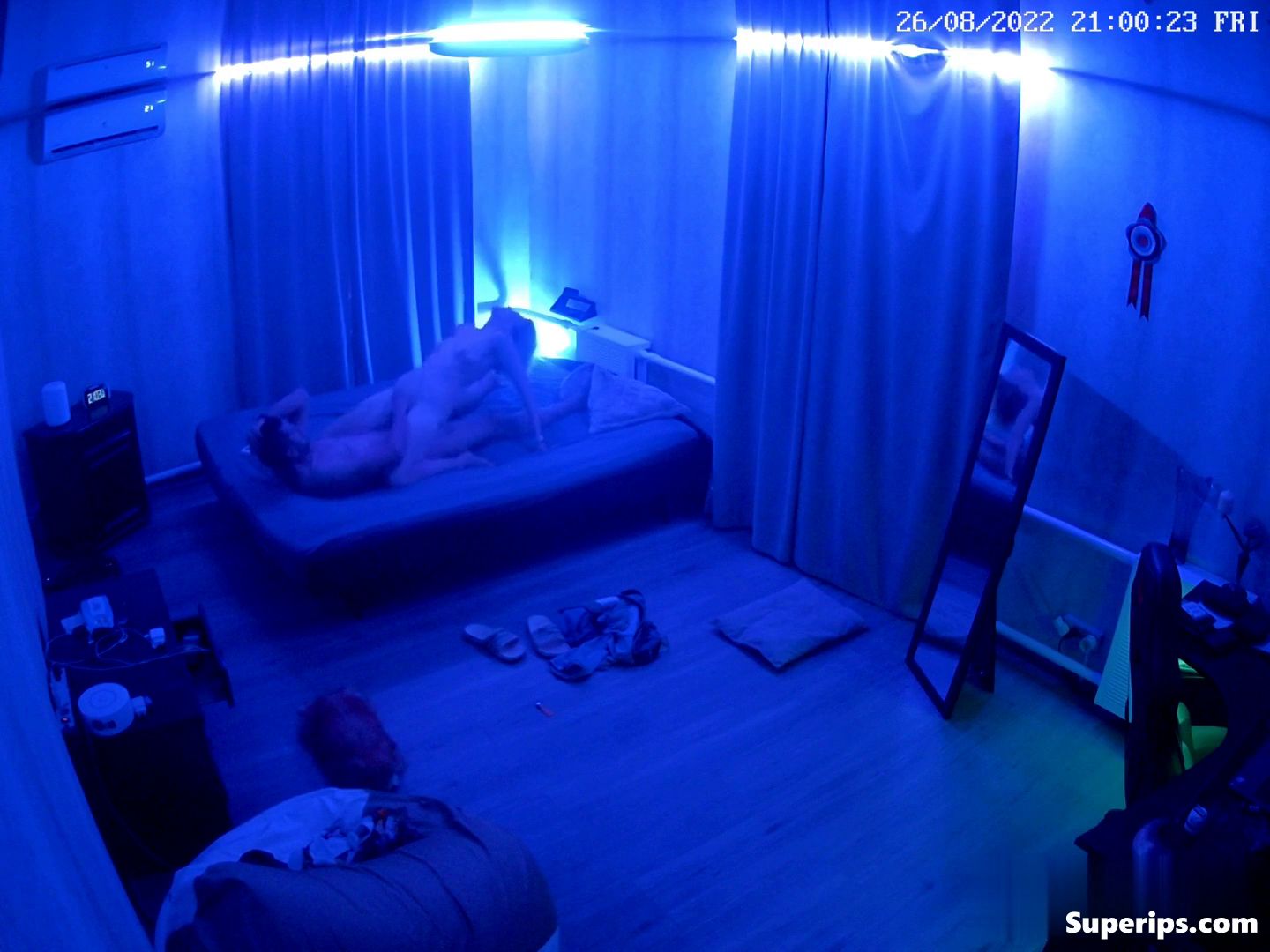 IPCAM – Horny European couple fucks in their room