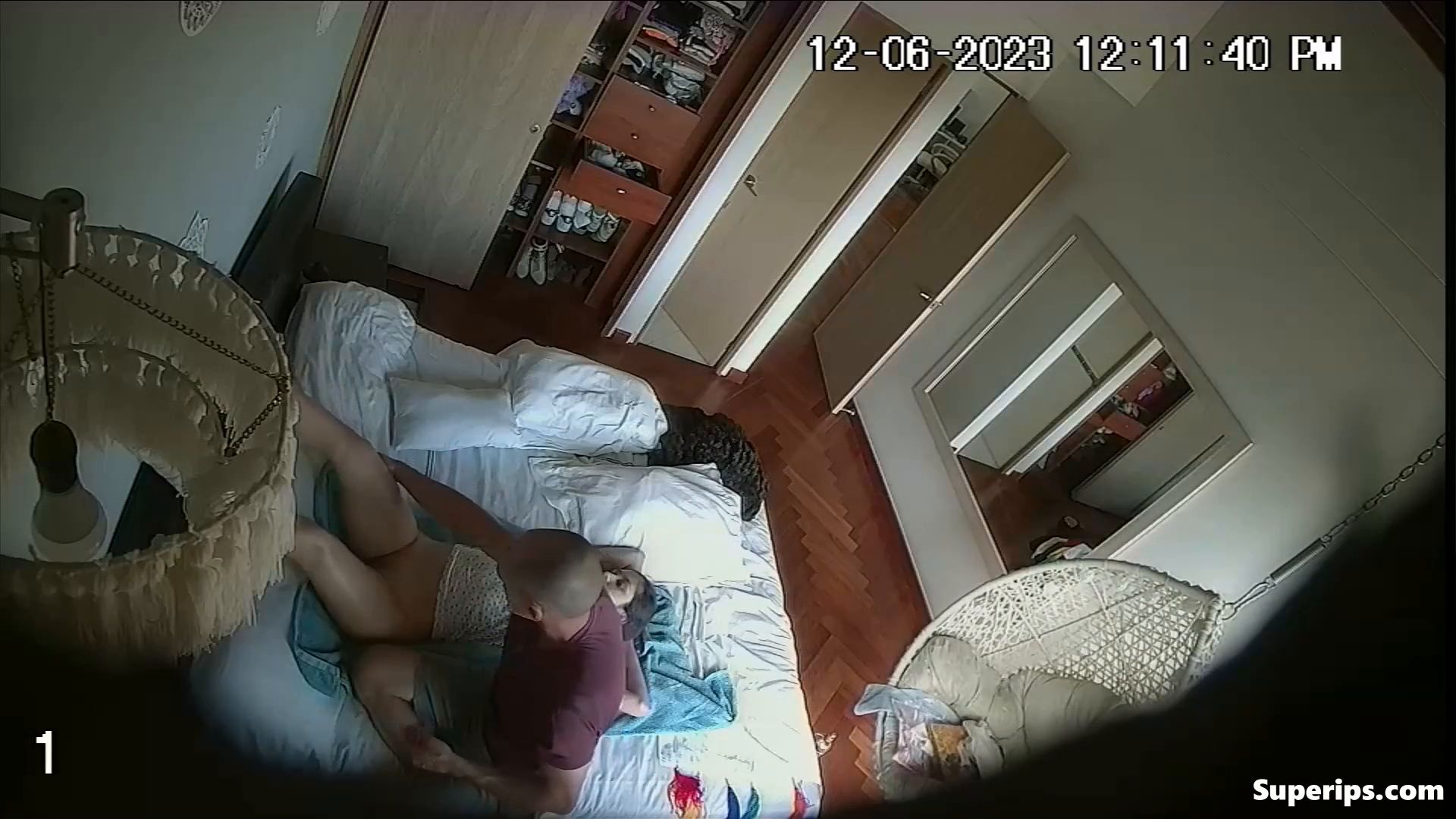 IPCAM – Stepdad massages his naked daughter